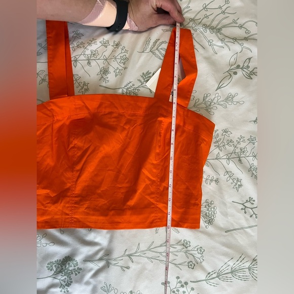 Jason Wu Cropped Orange Cotton-Blend Tank, size S, NWT! - Picture 9 of 9